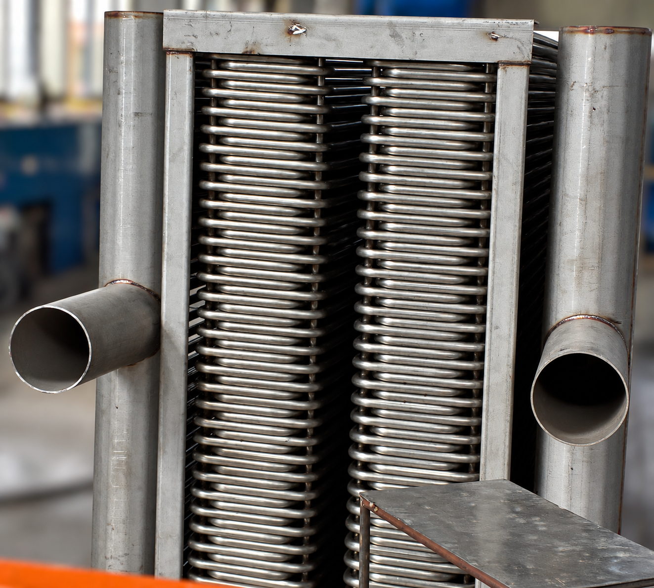Illustrative closed-circuit heat exchanger coil