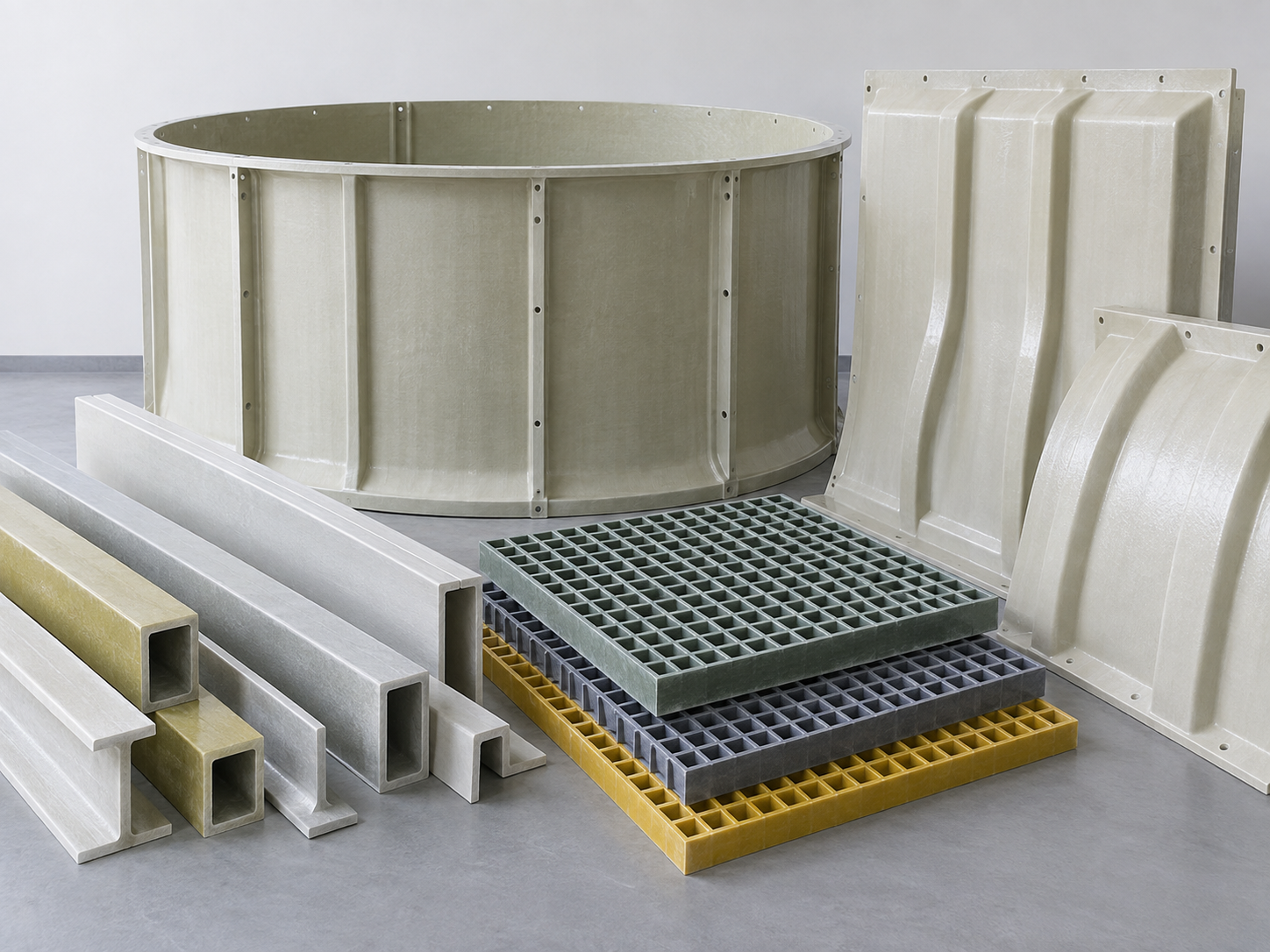 FRP cooling tower components